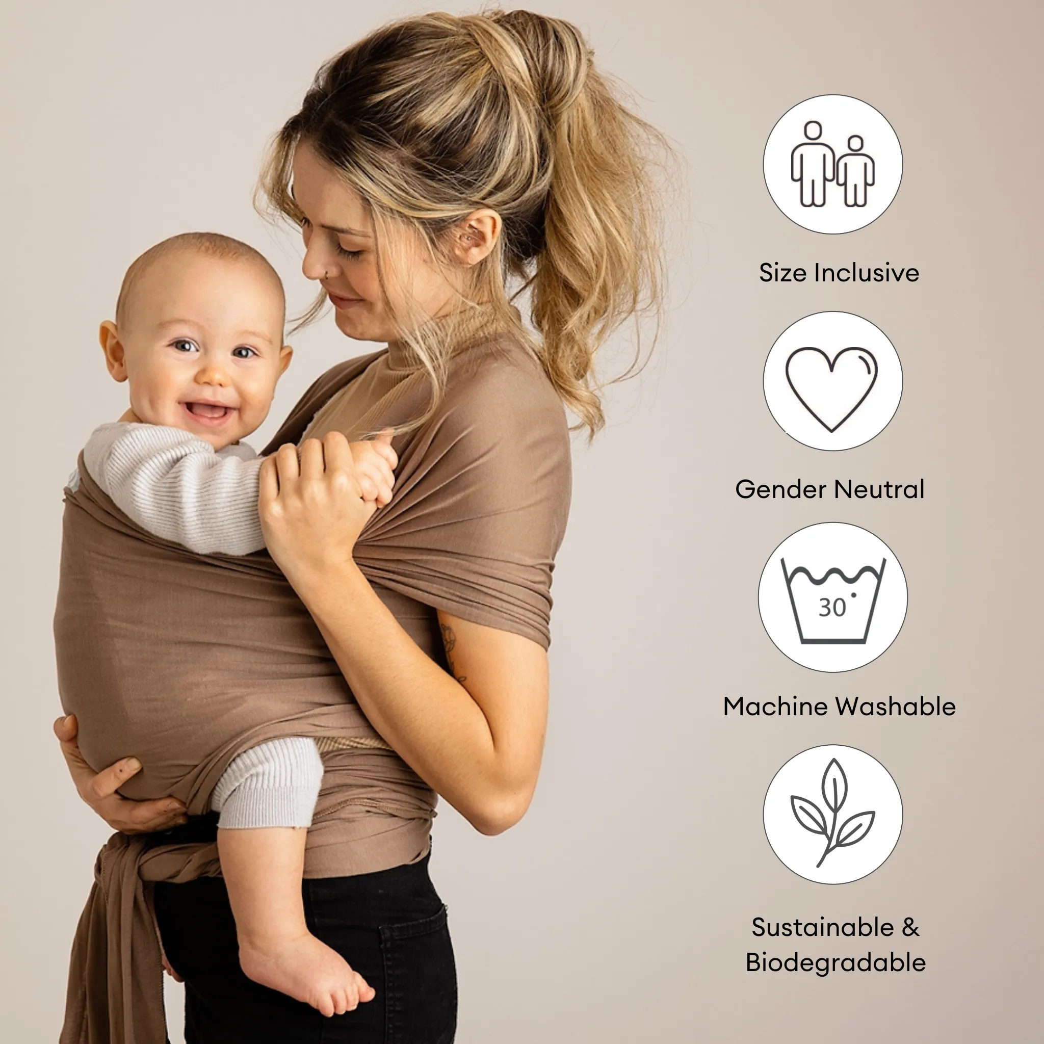 Gaia Baby | Stretchy Baby Wrap Pure Tencel