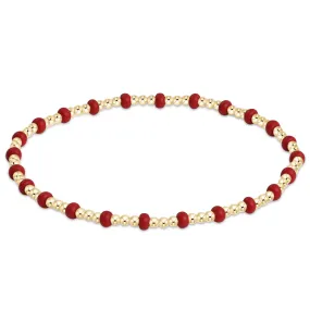 Gameday Hope Gold Sincerity Bracelet - Crimson