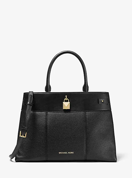 Gramercy Large Pebbled Leather Satchel