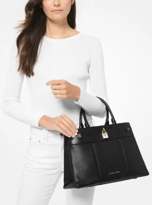 Gramercy Large Pebbled Leather Satchel