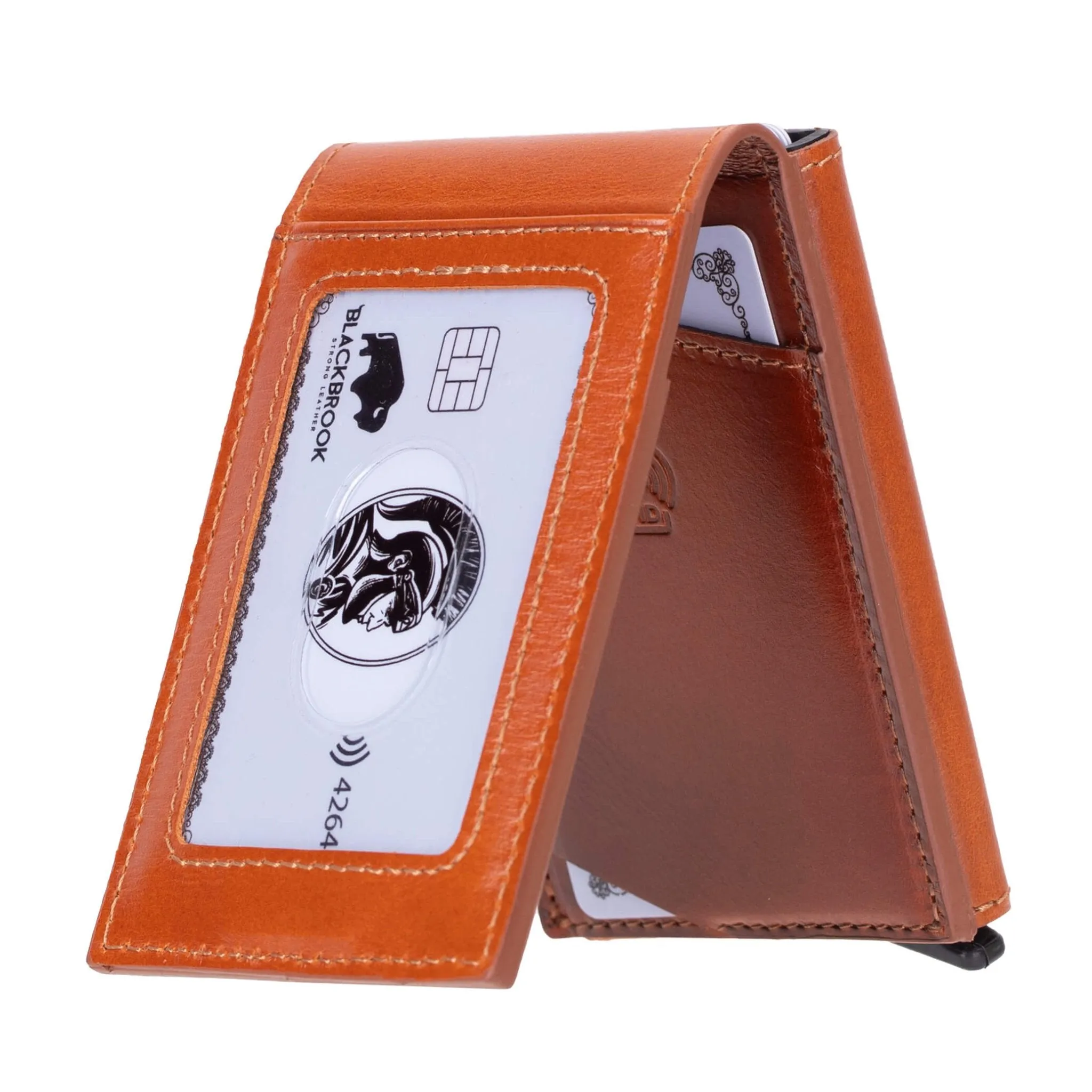 Grant Card Holder Wallet, Burnished Tan