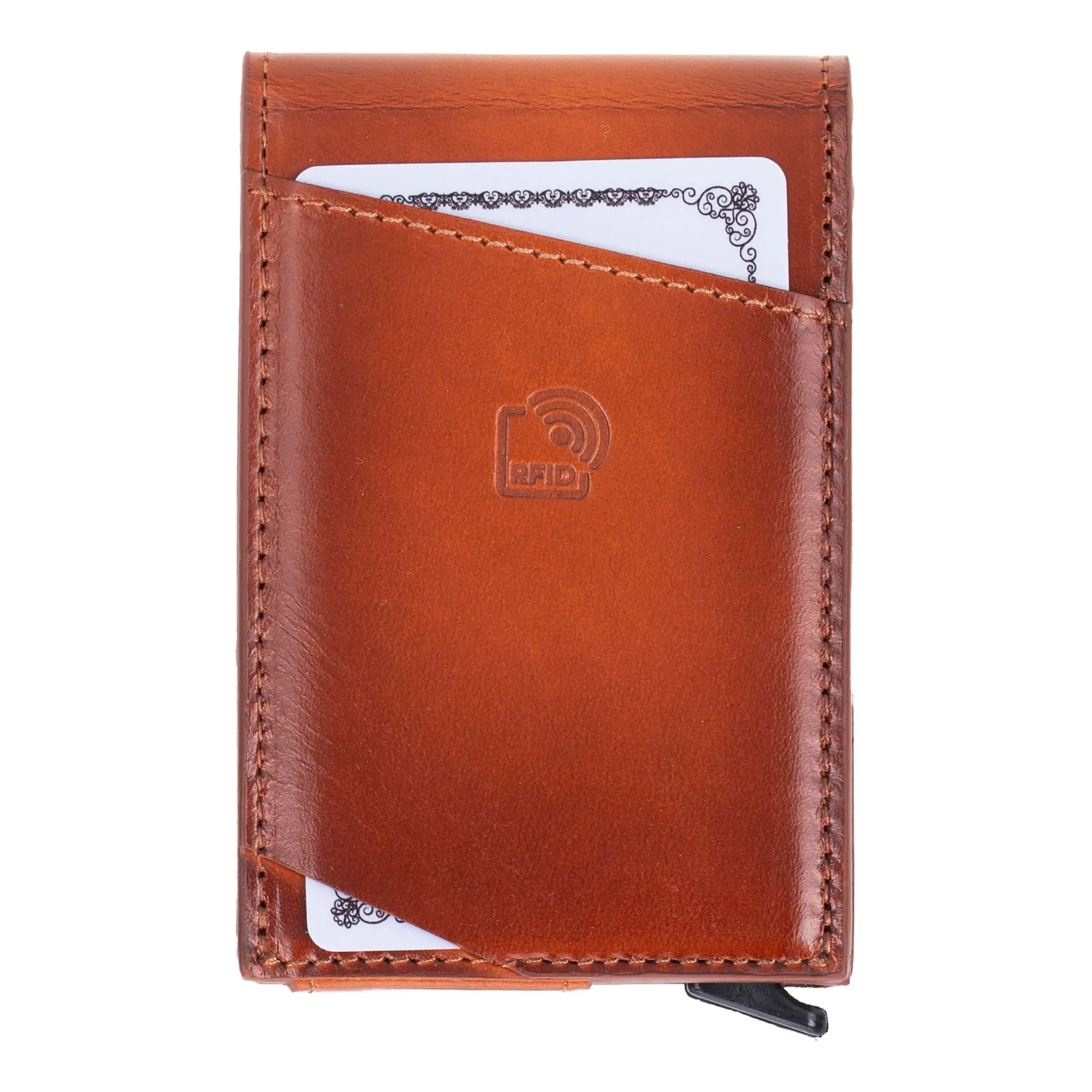 Grant Card Holder Wallet, Burnished Tan