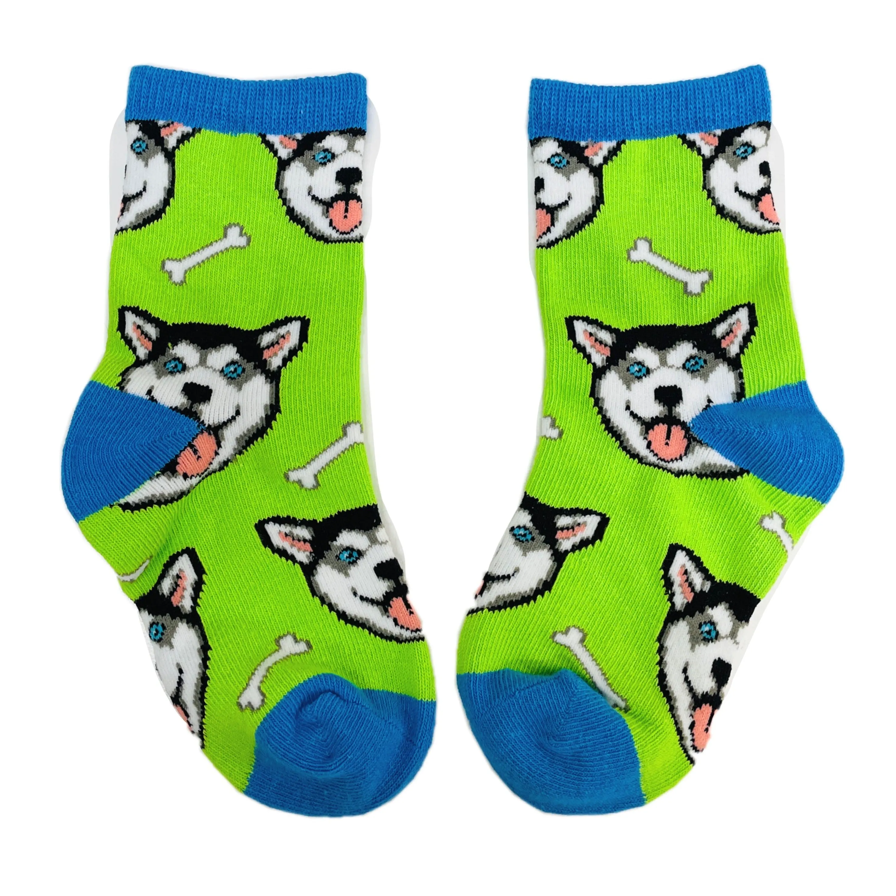 Happy Husky Dog Kids Socks (Ages 0-1) (1-2)