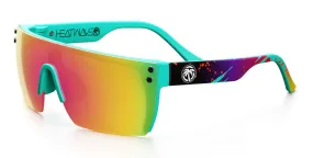 Heatwave Kids Lazer Face Sunglasses: Spectrum Lens / Aqua Splash Arms