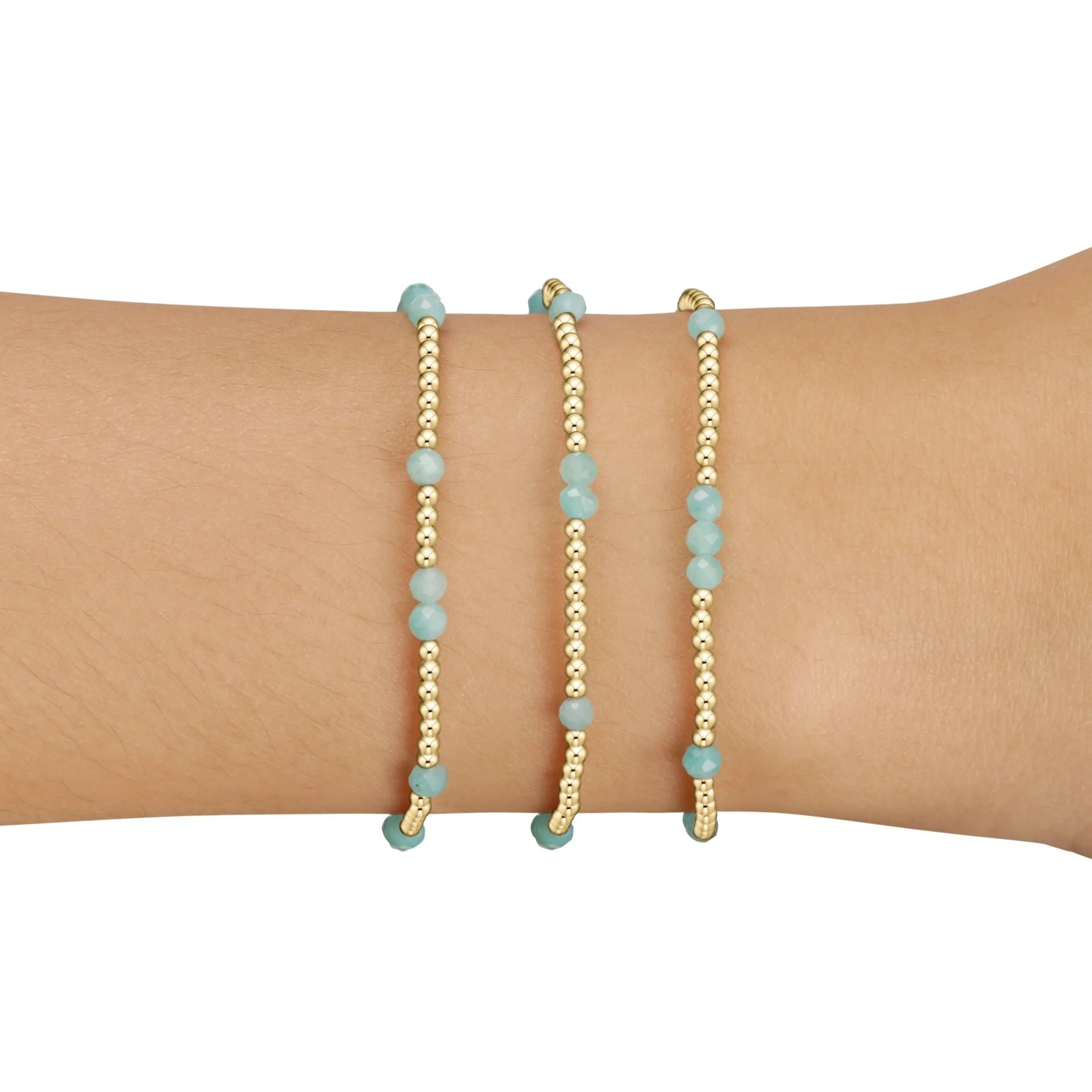 Hope Unwritten Gemstone Stack of 3 - Amazonite