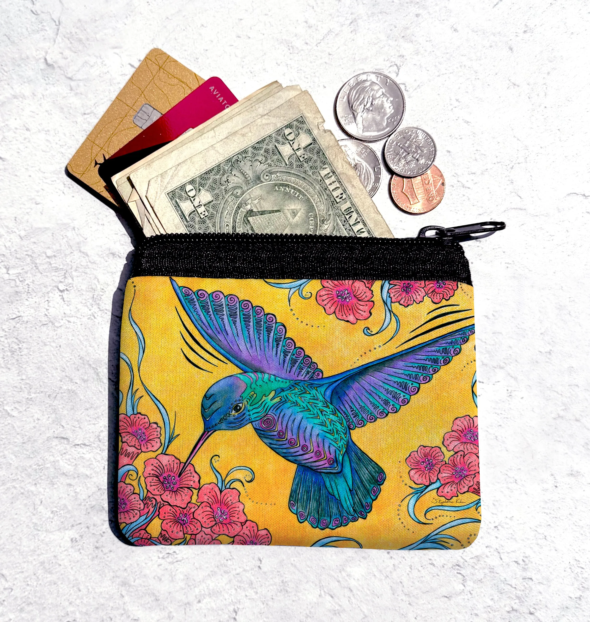 Hummingbird Coin Bag