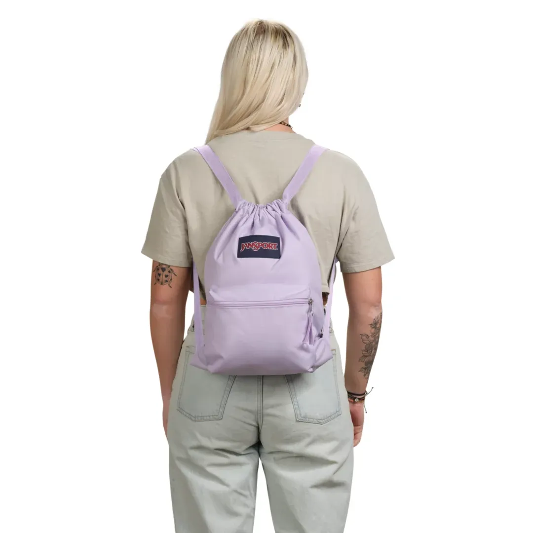 JANSPORT Draw Sack Backpack - Pastel Lilac