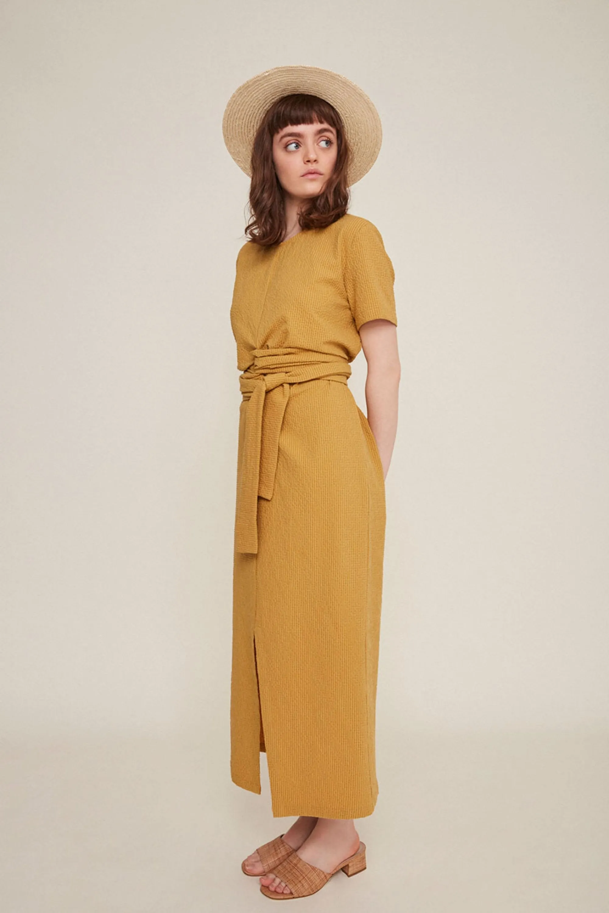 jianna dress mustard