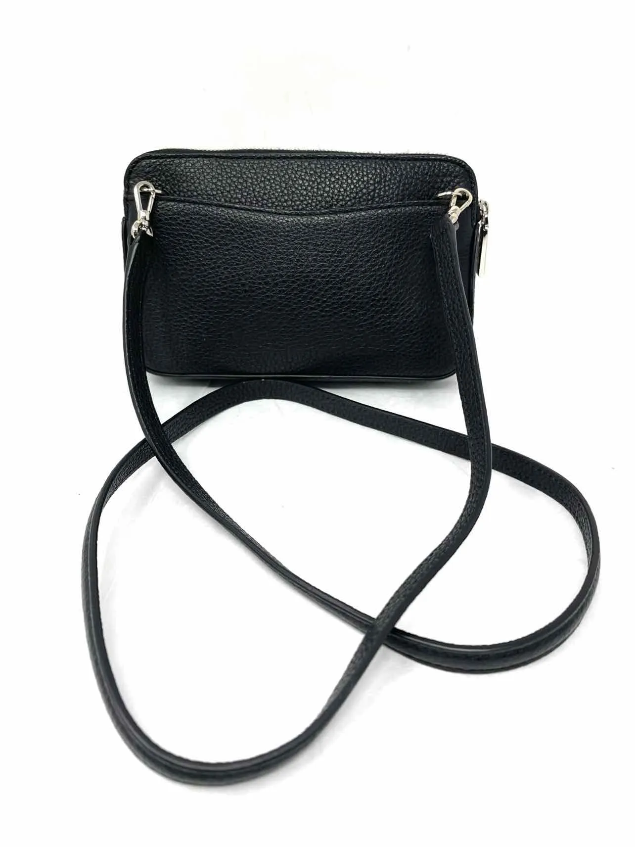 Kate Spade Black Pebbled Leather Designer Crossbody Purse