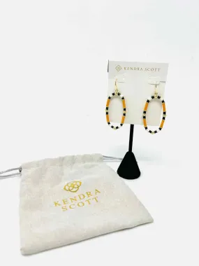 Kendra Scott Black/Orange Drop W/ BAG! Jewelry Earrings