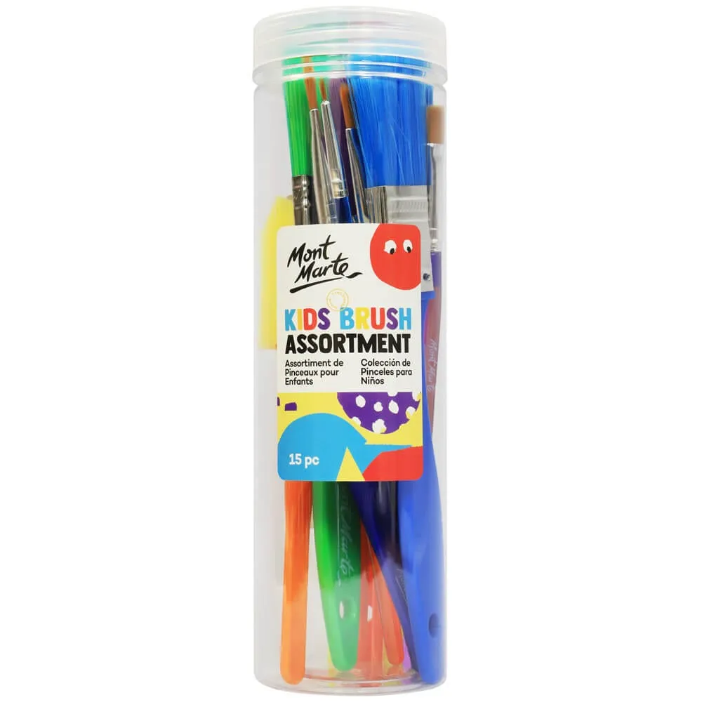 Kids Cylinder Brush Assortment 15pc