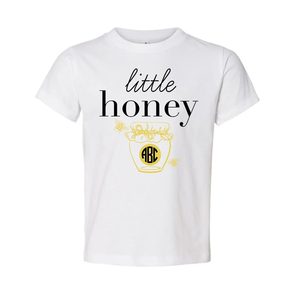 Kids Monogrammed 'Little Honey' T-Shirt