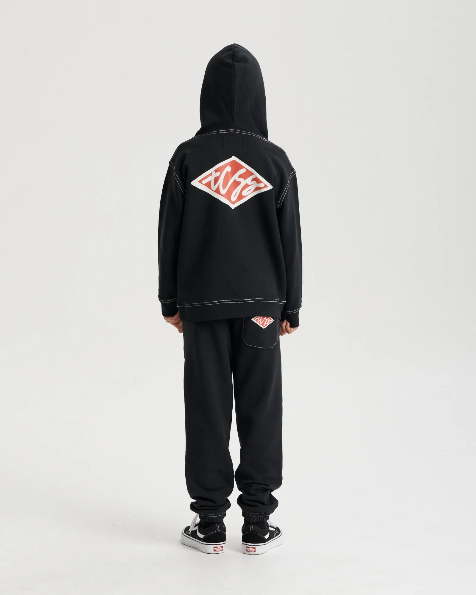 Kids - Scribble Hoodie - Vintage Black