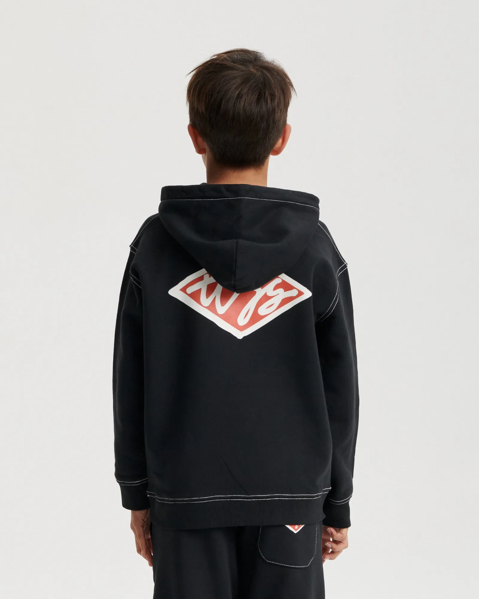 Kids - Scribble Hoodie - Vintage Black