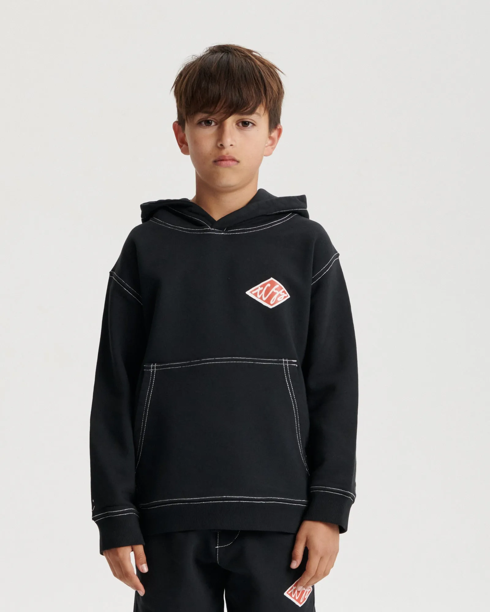 Kids - Scribble Hoodie - Vintage Black