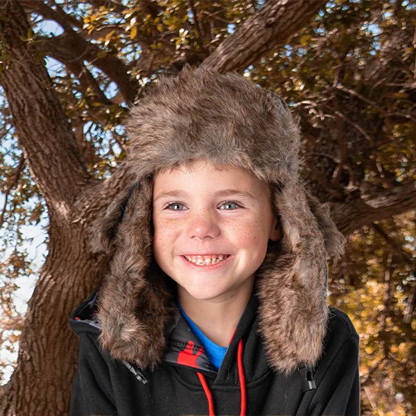 Kids Trapper Hat   Adult Trapper Hat  1 Kids Face Shield®   1 Face Shield®