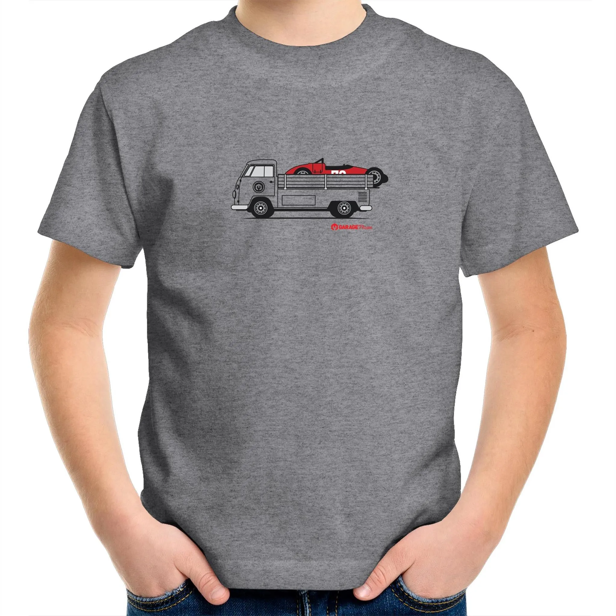 Kombi Ute Side Racer Kids Youth Crew T-Shirt