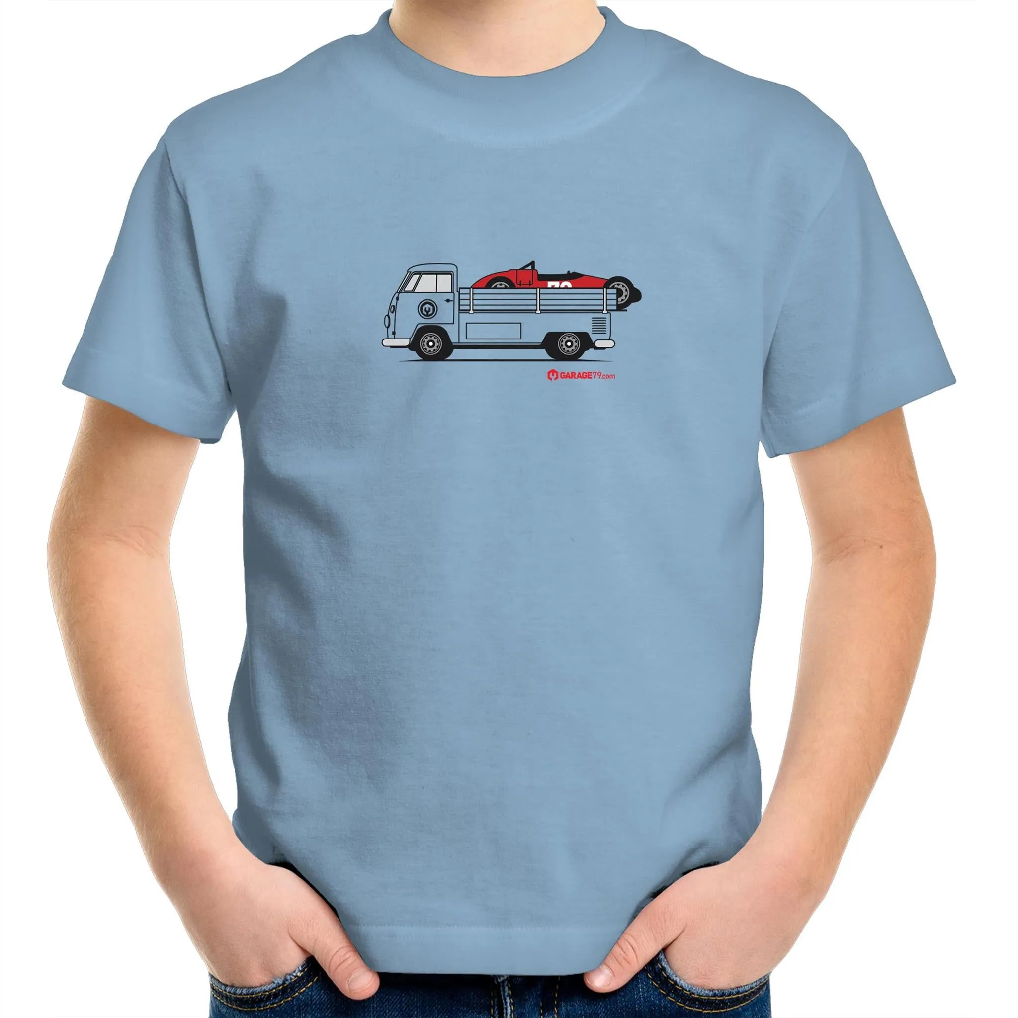 Kombi Ute Side Racer Kids Youth Crew T-Shirt