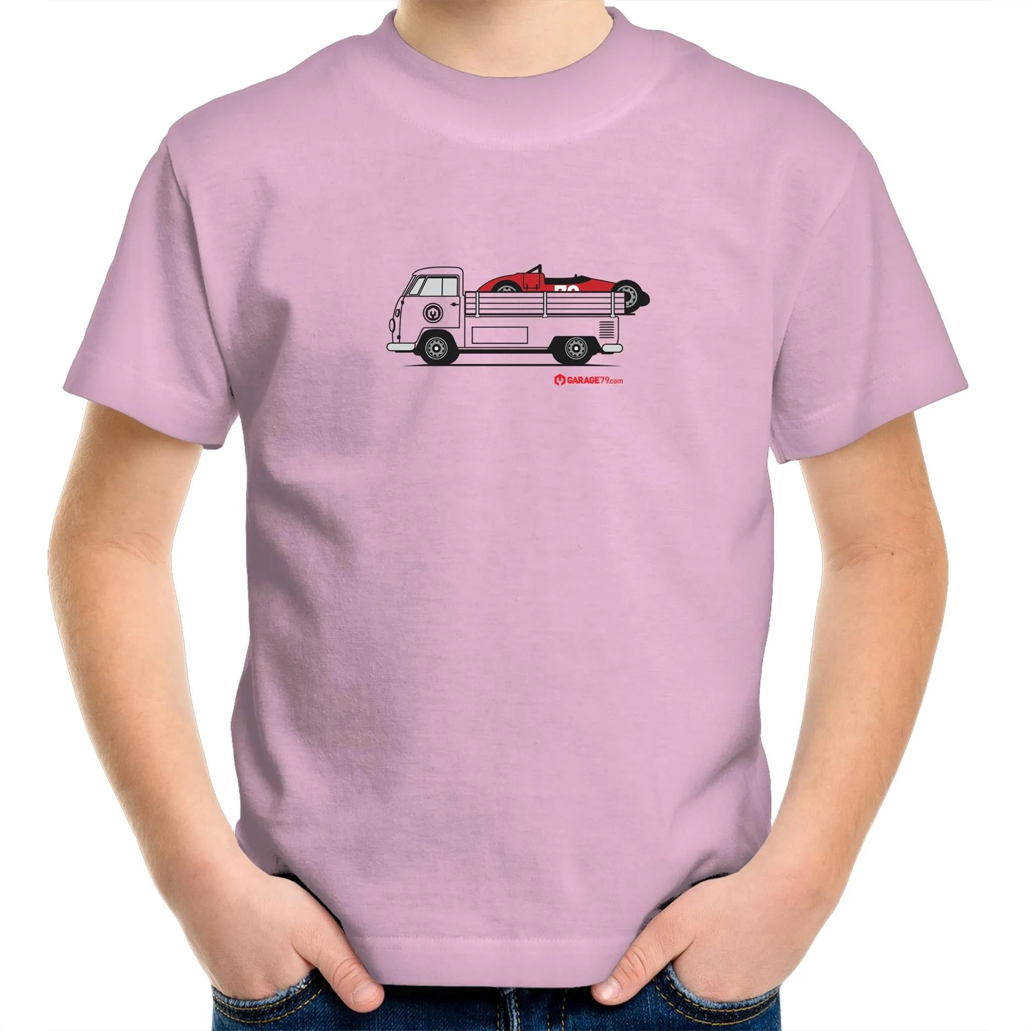 Kombi Ute Side Racer Kids Youth Crew T-Shirt