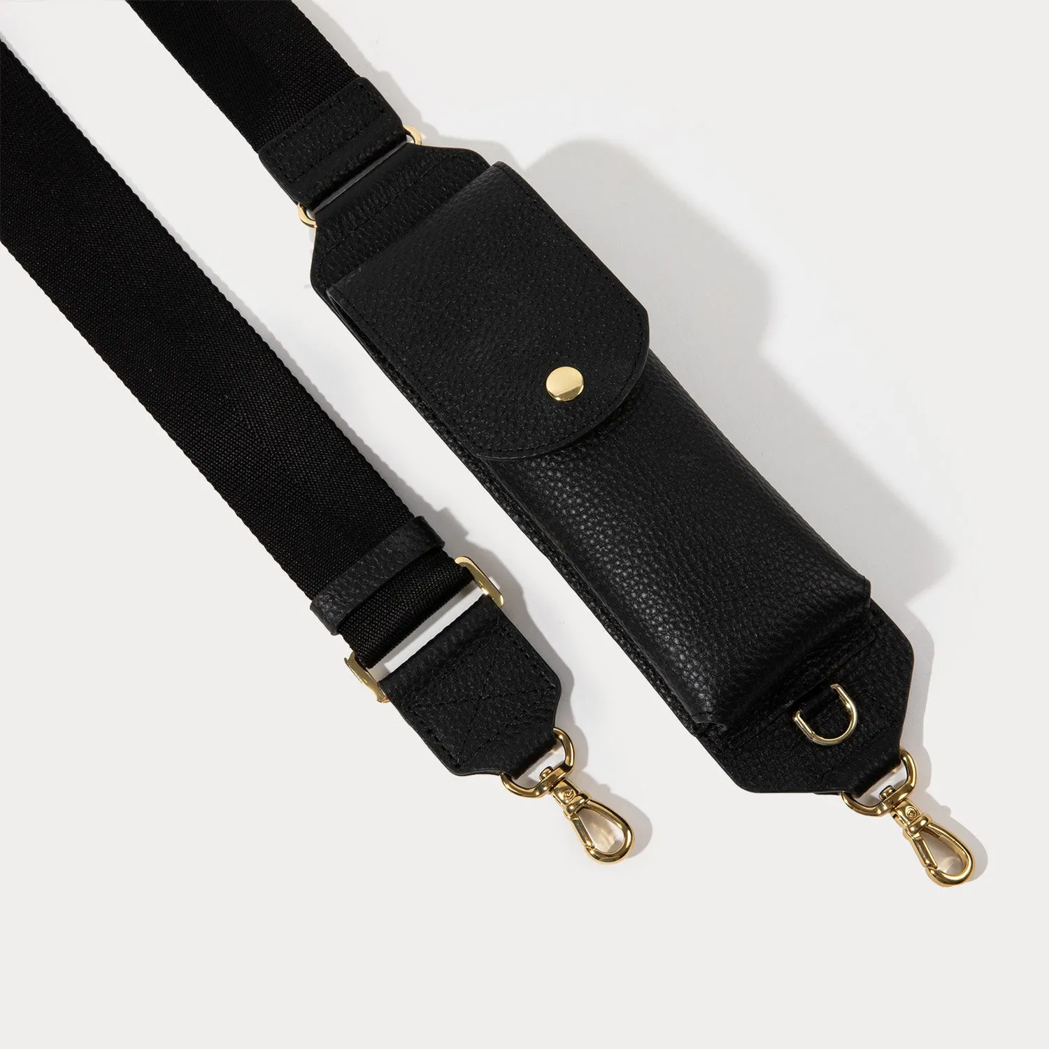 Lana Sunglass Crossbody Bandolier - Black/Gold