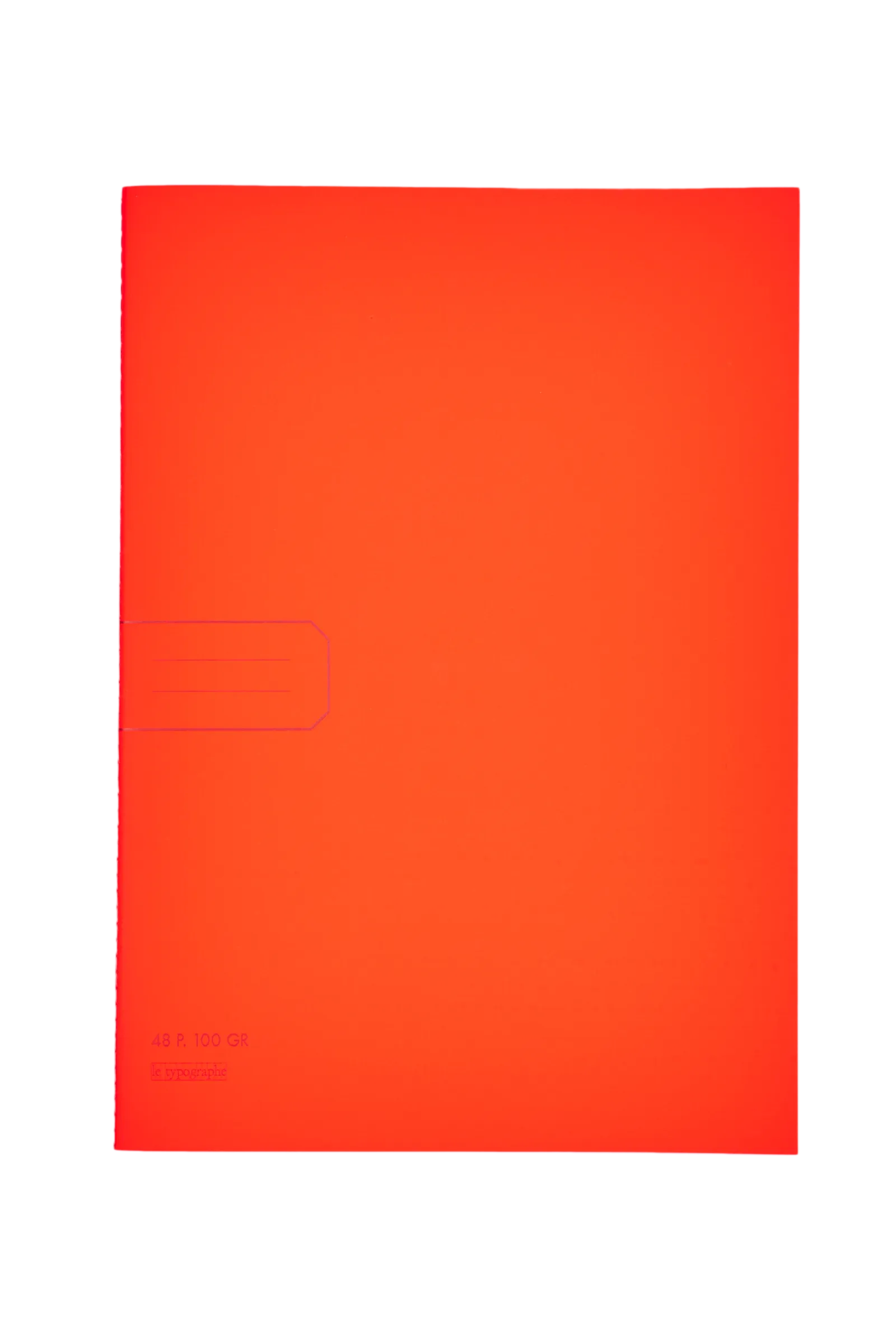 Le Typographe Soft Cover Fluo Orange Notebook Set