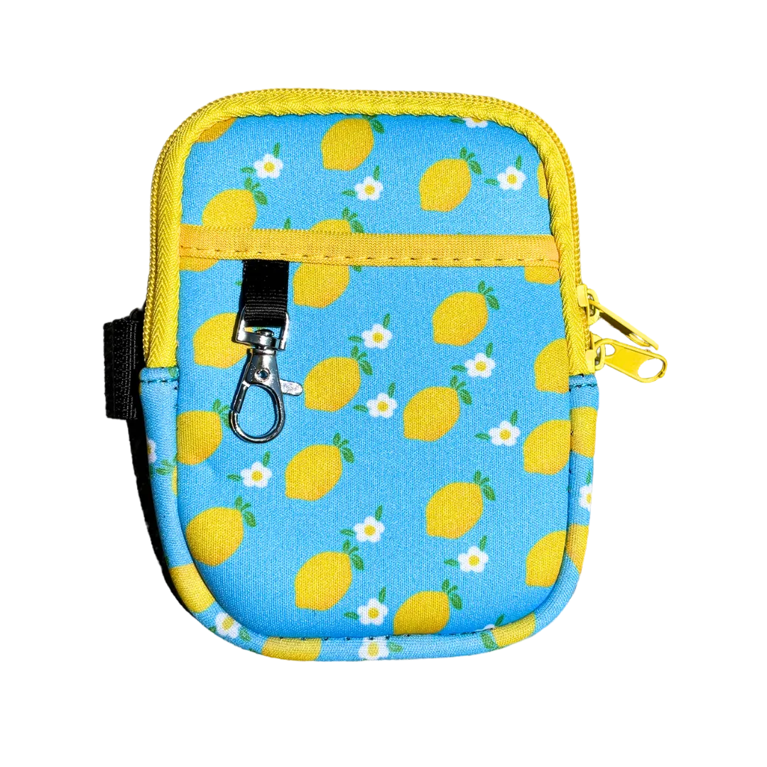 Lemon Print Bottle Pouch