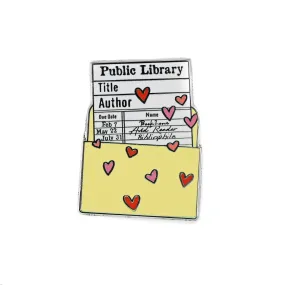 Library Card Enamel Pin