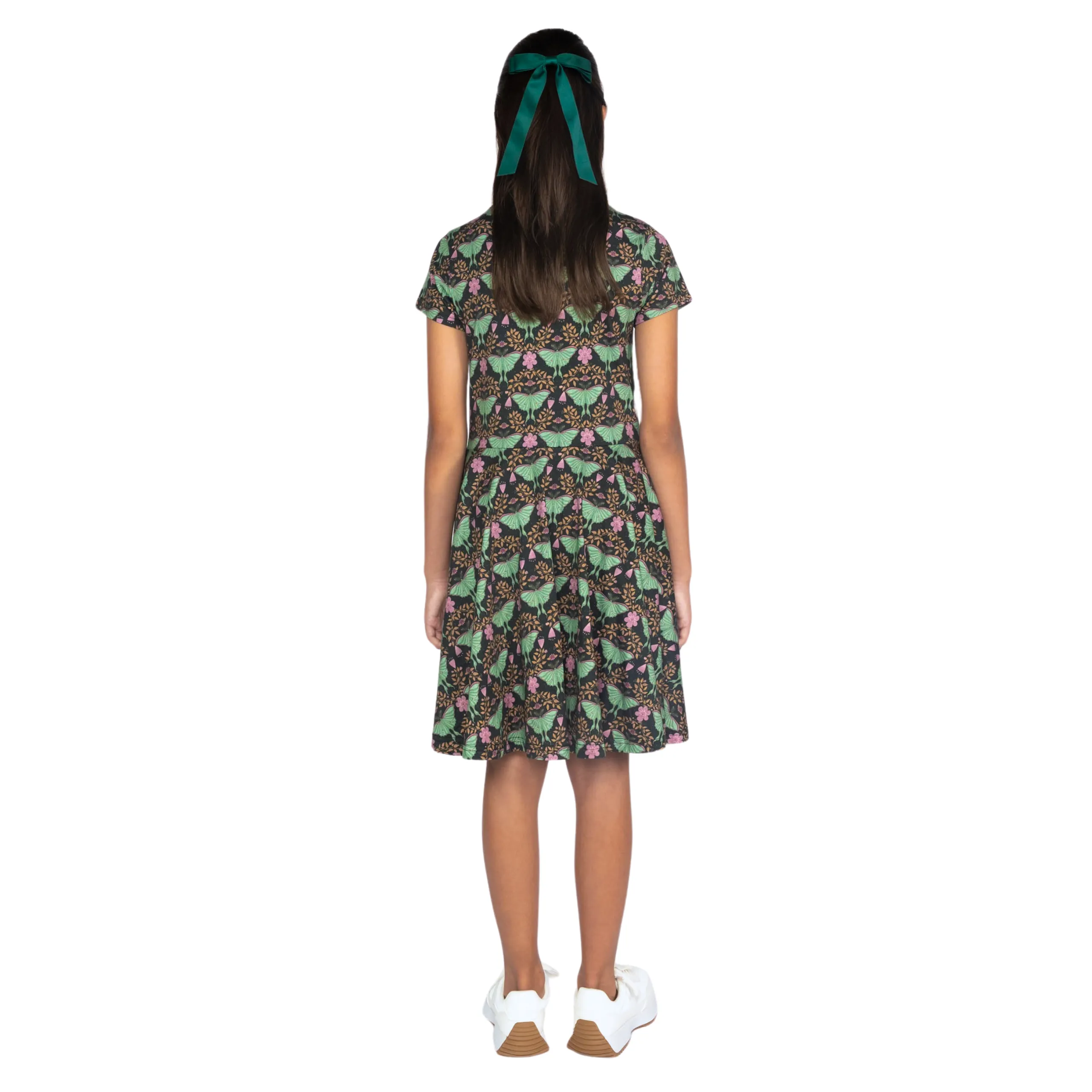 Luna Moth Kids Twirl Dress