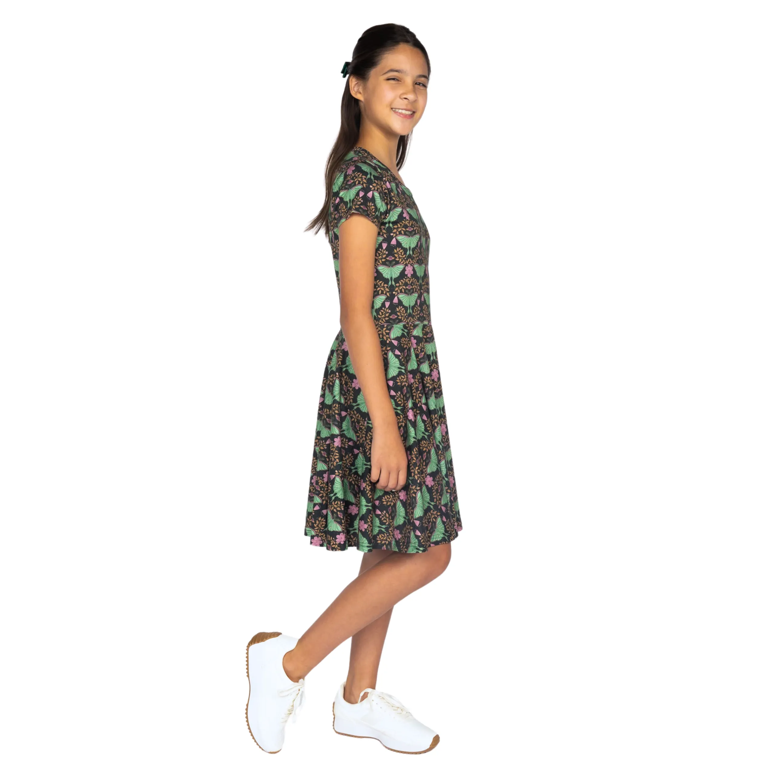 Luna Moth Kids Twirl Dress