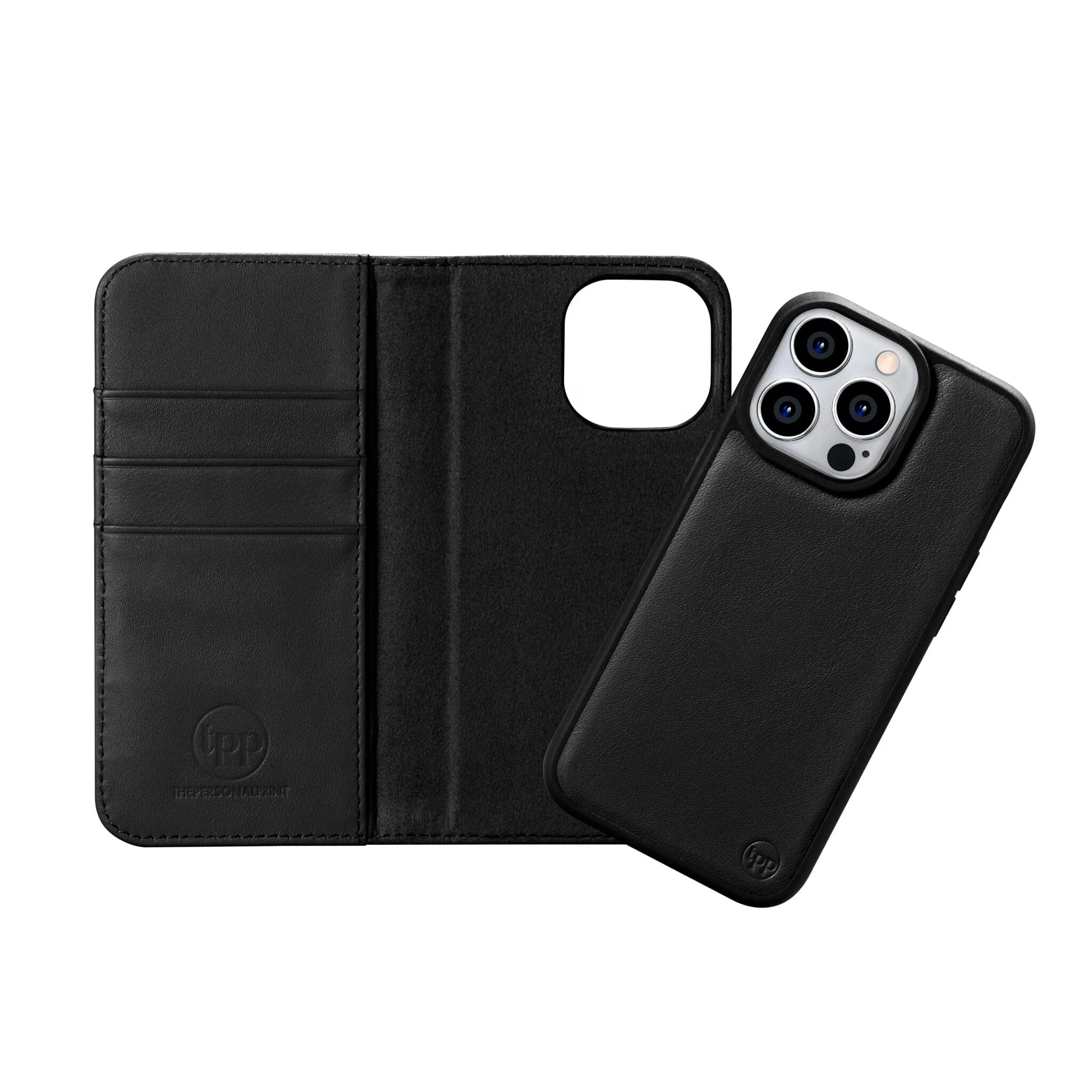 MAGNETIC WALLET CASE GENUINE NAPPA IPHONE 14