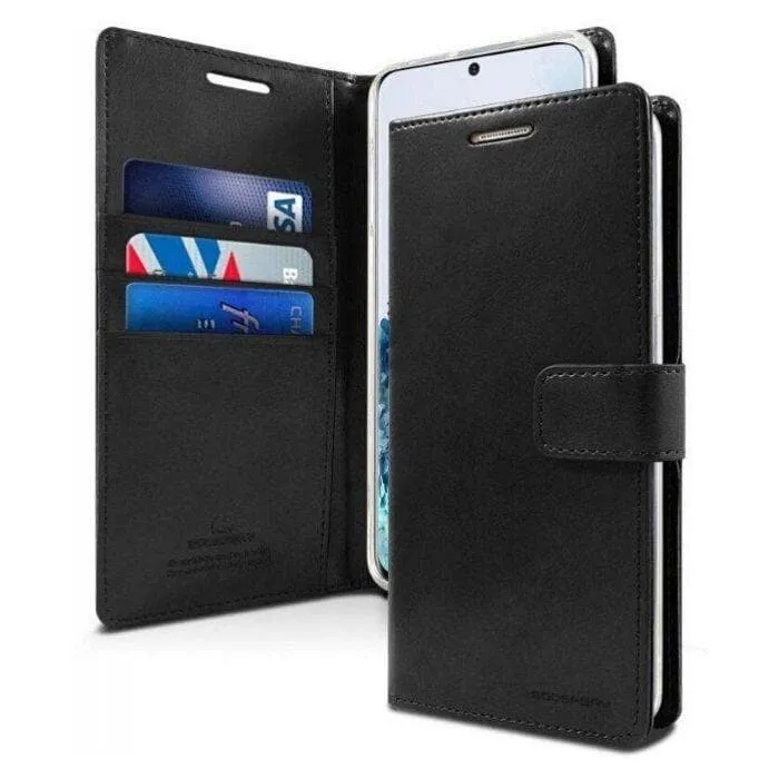 Mercury Blue Moon Diary Case for Samsung Galaxy S22 Plus - Black