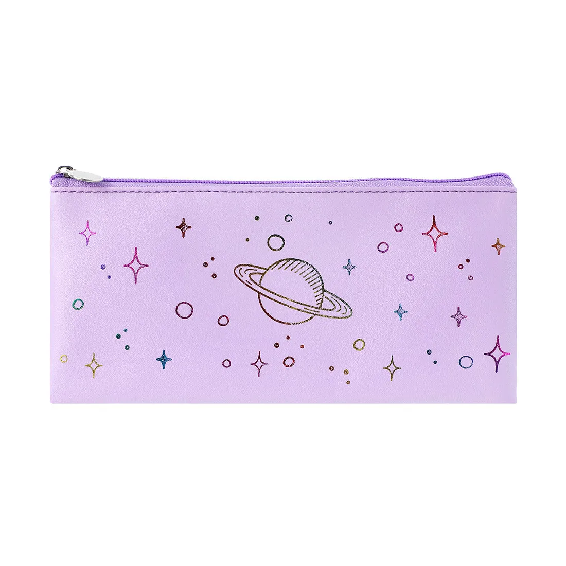 MINISO Illusion Collection PU Pencil Case 20*9cm (Purple)