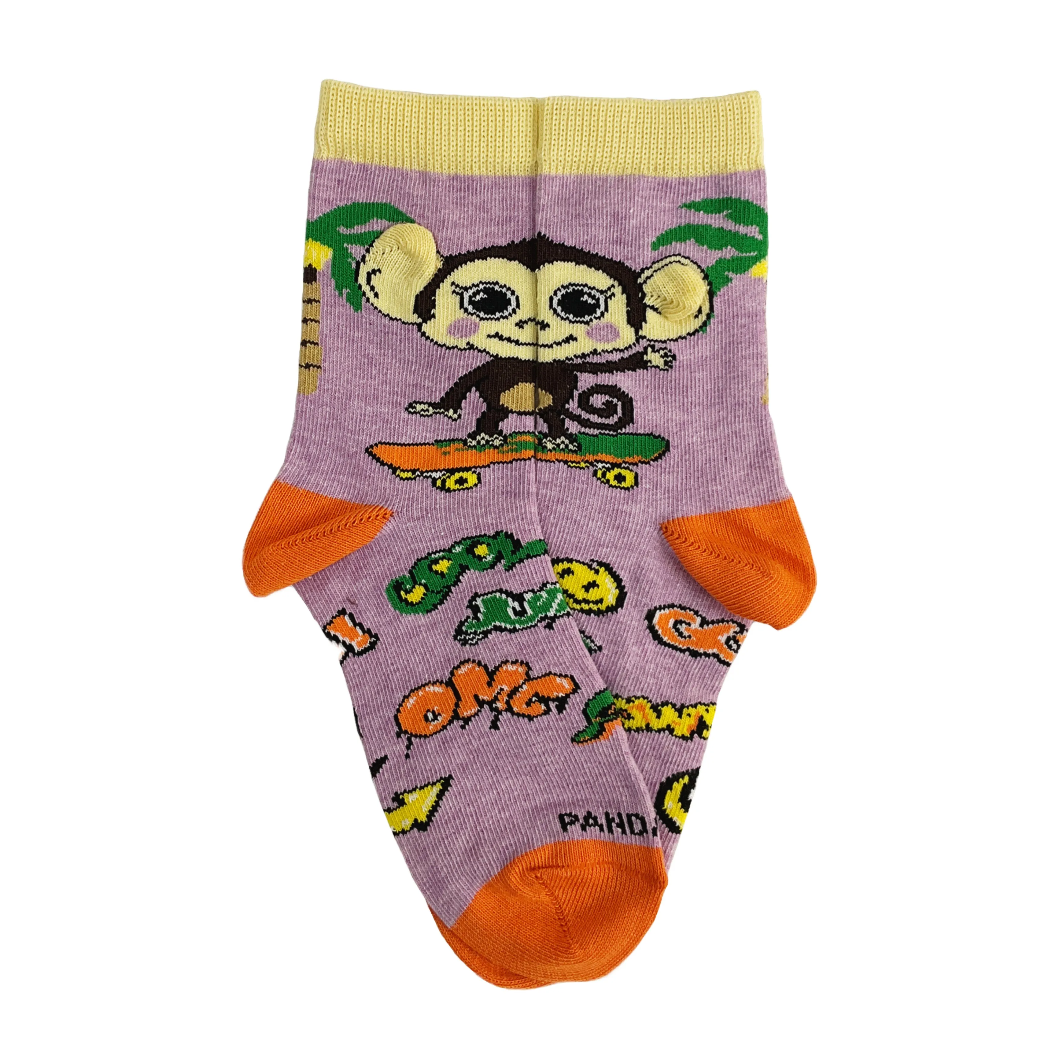 Monkey Skateboarding Socks from the Sock Panda (Age 3-7)