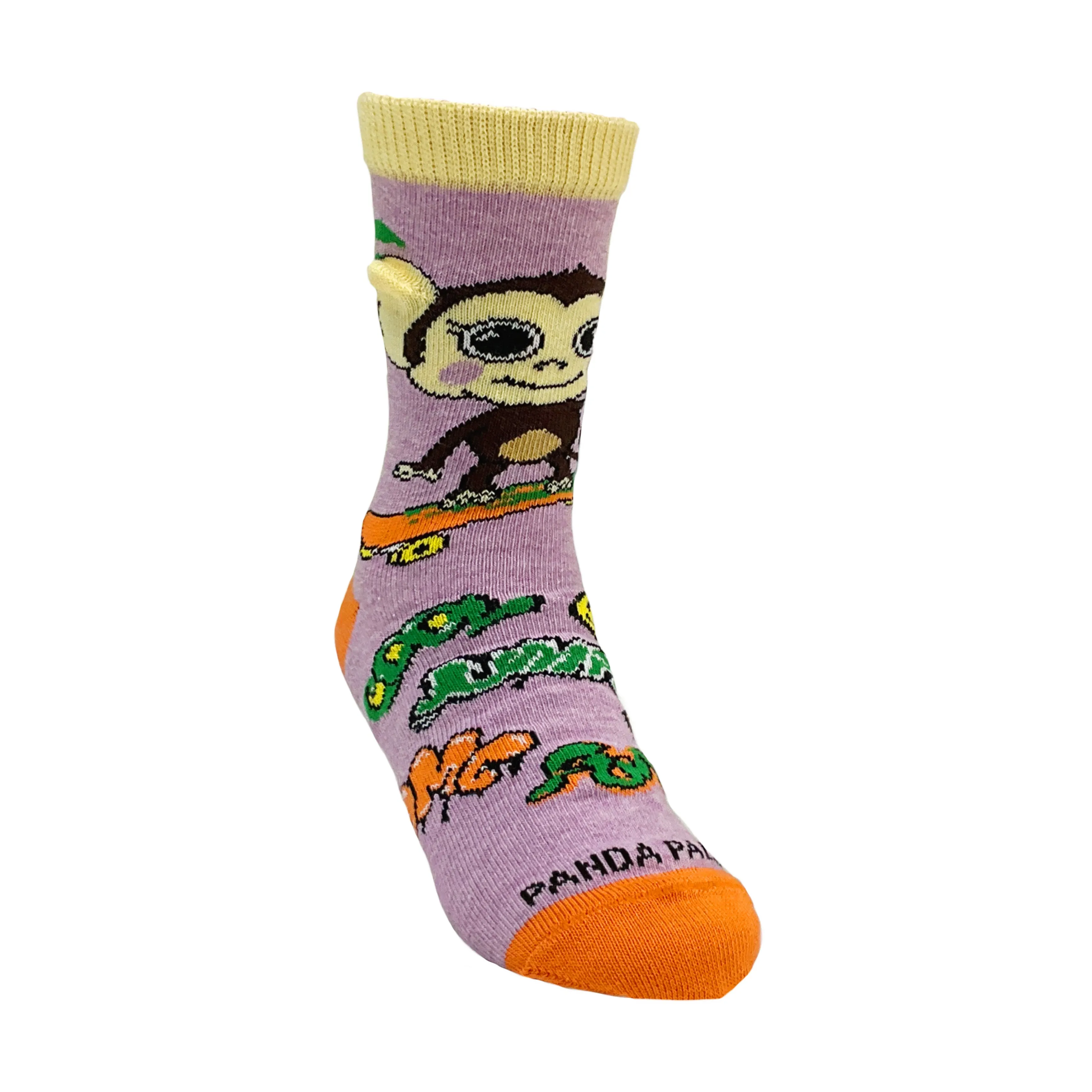 Monkey Skateboarding Socks from the Sock Panda (Age 3-7)