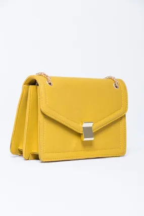 Mustard Yellow Frame Sling Bag