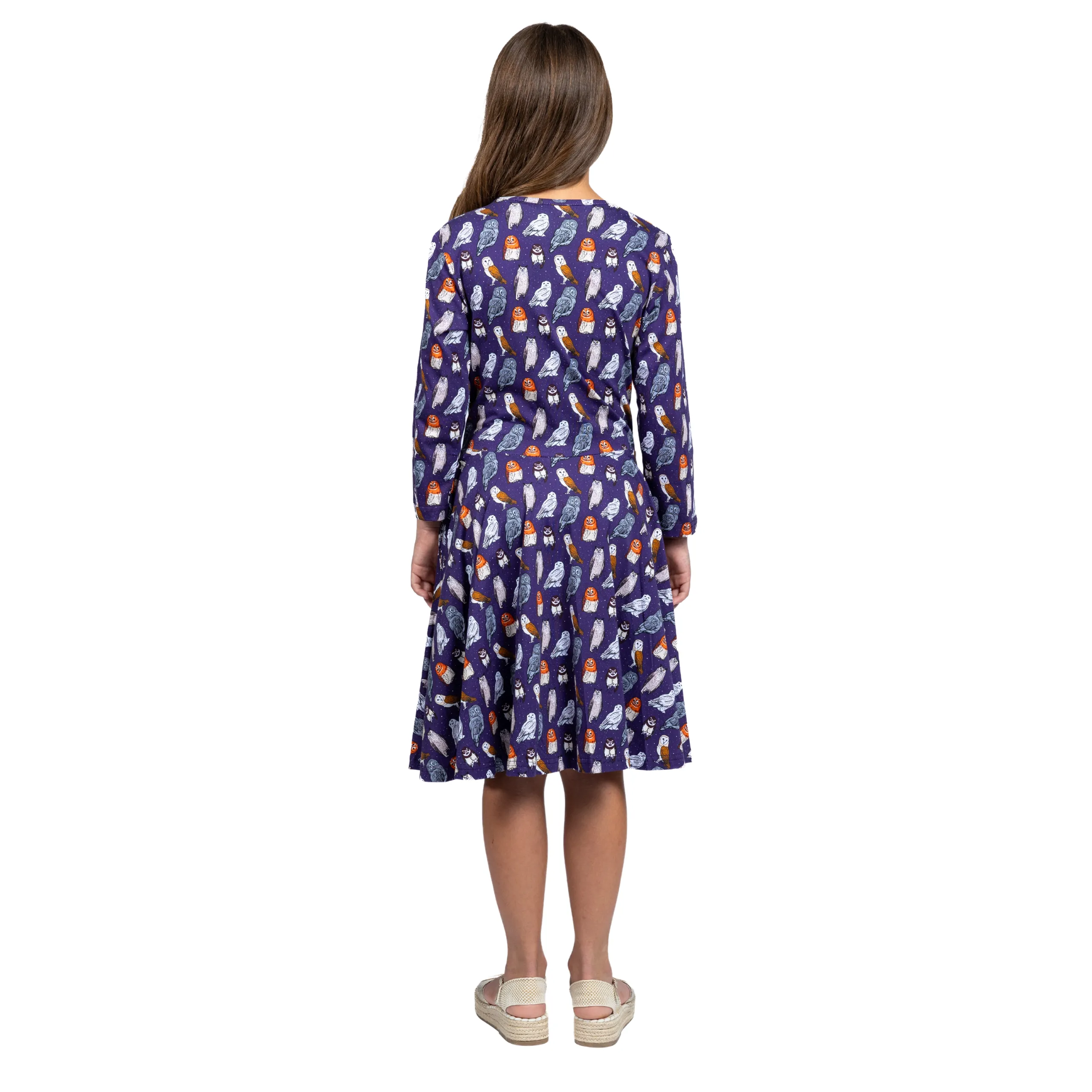 Owls Kids Twirl Dress