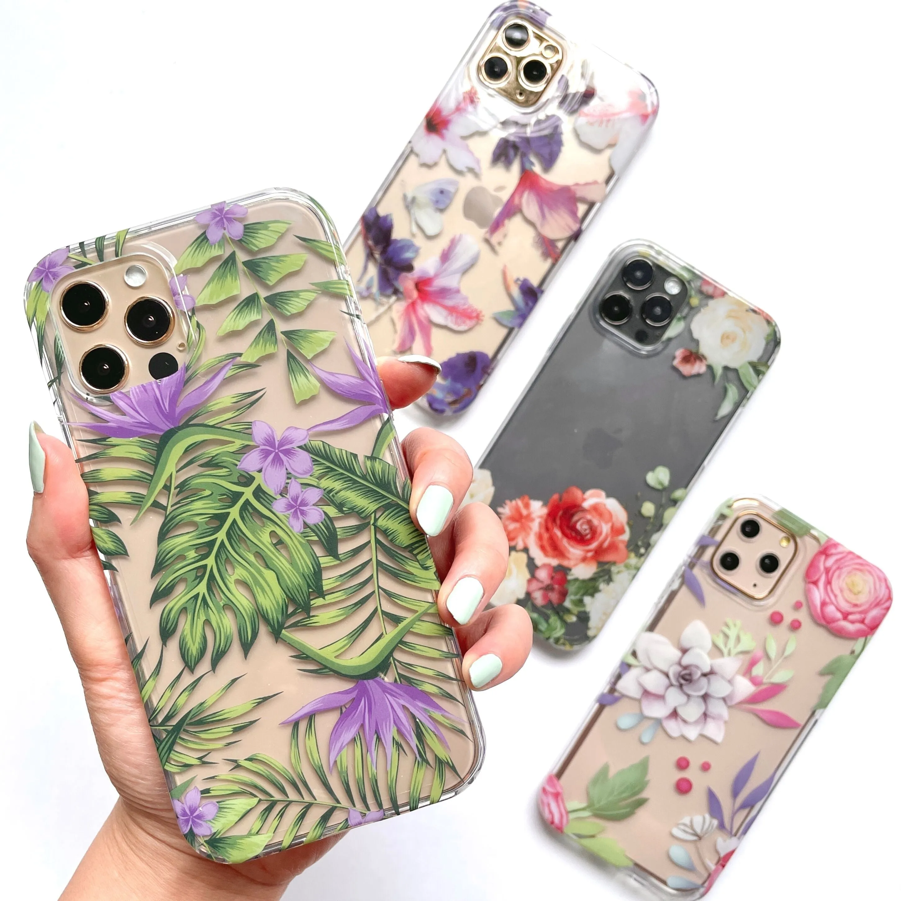 Paradise Palms Clear Phone Case