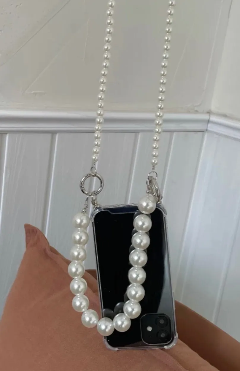 PEARL CHAIN PHONE CASE STRAP