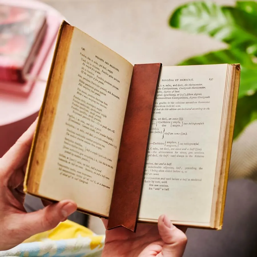 Personalised Leather Bookmark For Book Lovers