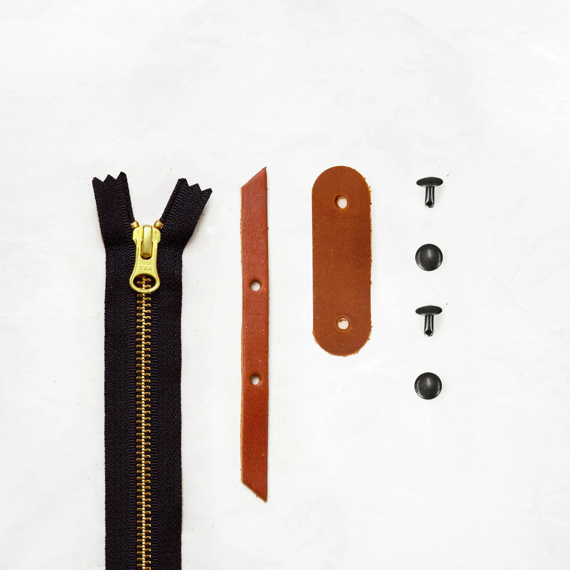 Portsmith - Chestnut Zipper Closure Kit