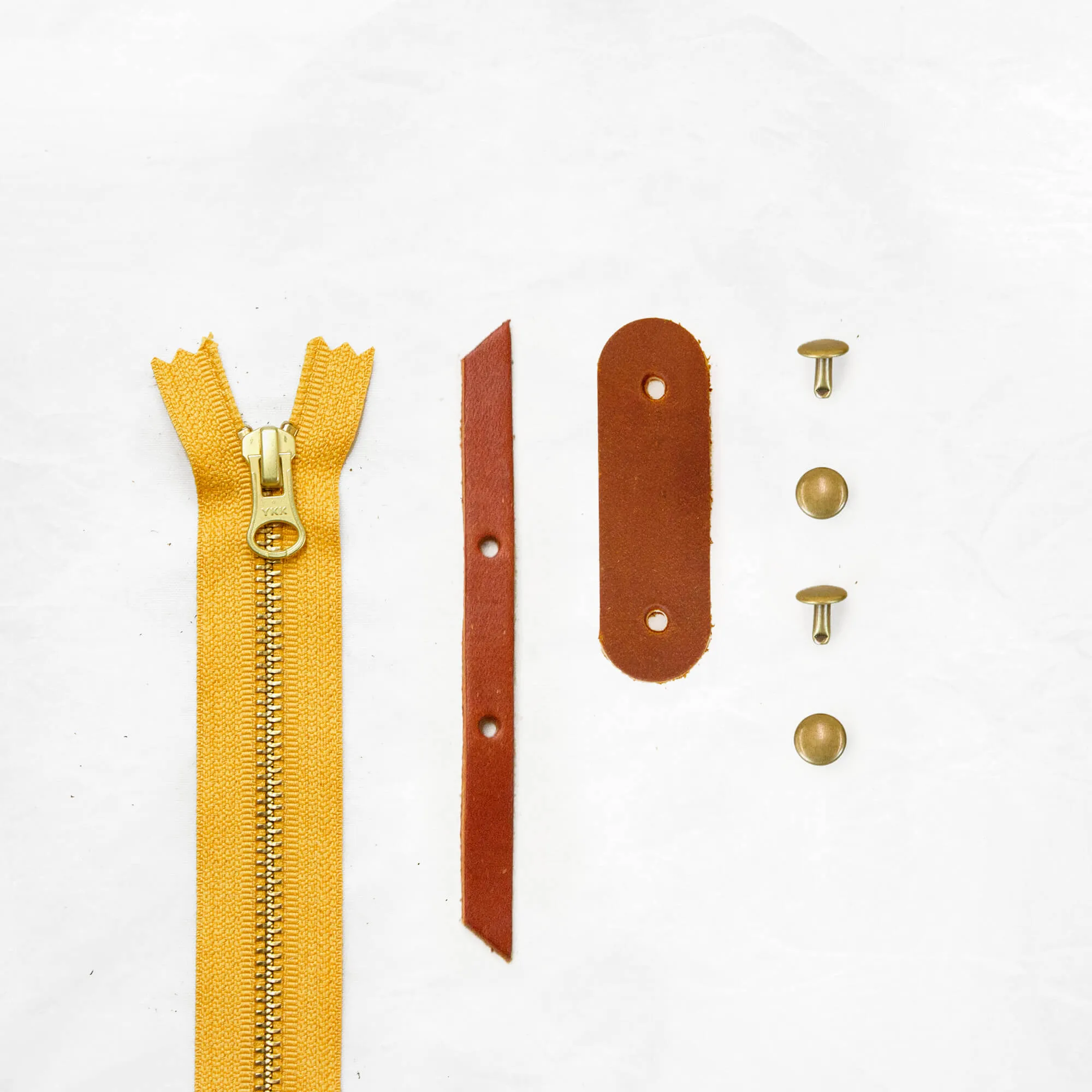 Portsmith - Chestnut Zipper Closure Kit