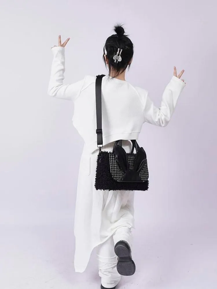 Rabbit large-capacity shoulder Messenger tote bag【s0000003302】