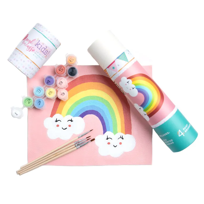 Rainbow Paint-by-Numbers by Pink Picasso Kits