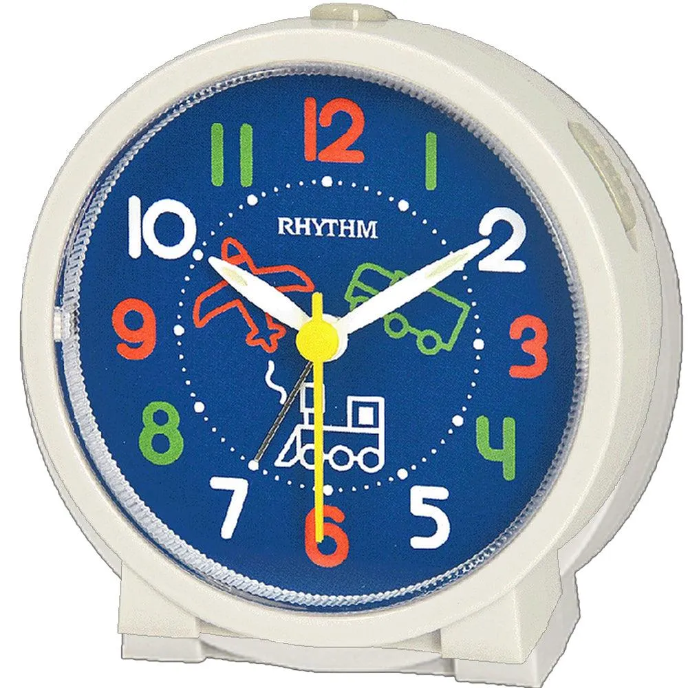 Rhythm Kids Decorative Beep Alarm / Snooze Clock CRE306NR