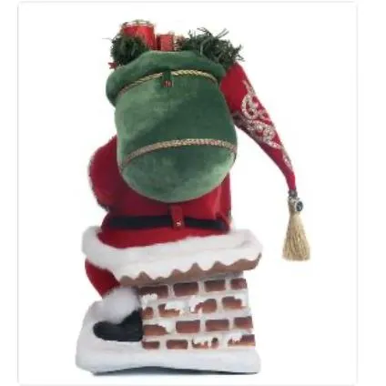 Santa Climbing Chimney Tree Topper 28-328506