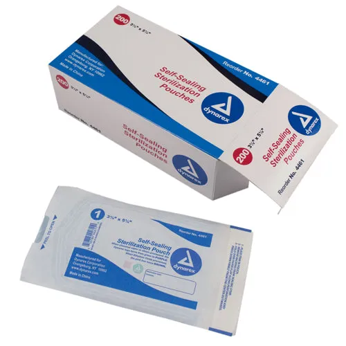 Self Seal Sterilization Pouch 3.5"x5.25" Medium (200pc/Box)