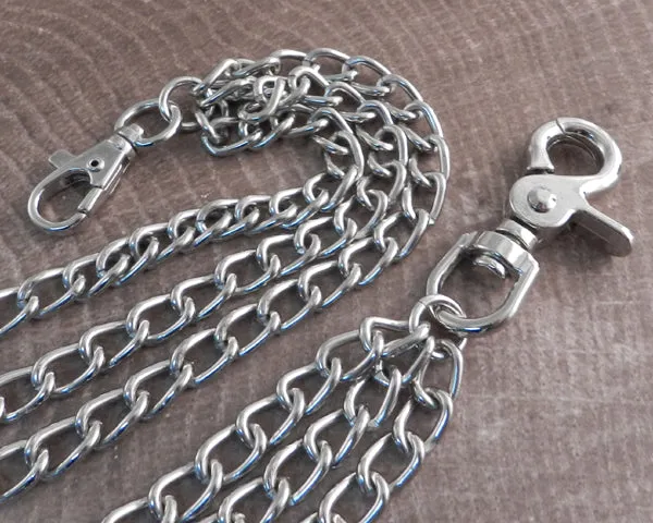 Splicer Chrome Triple Wallet Chain