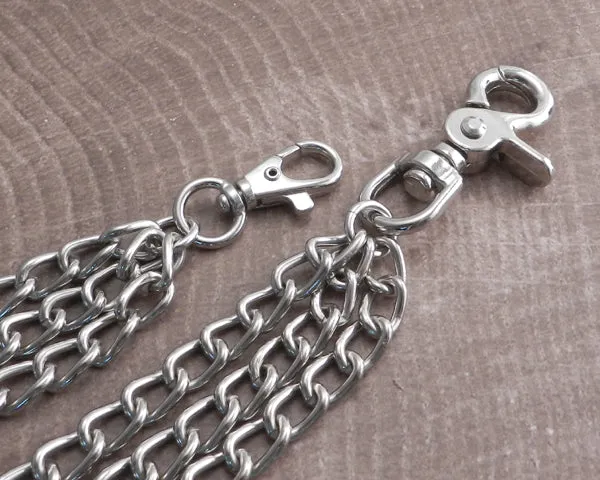 Splicer Chrome Triple Wallet Chain