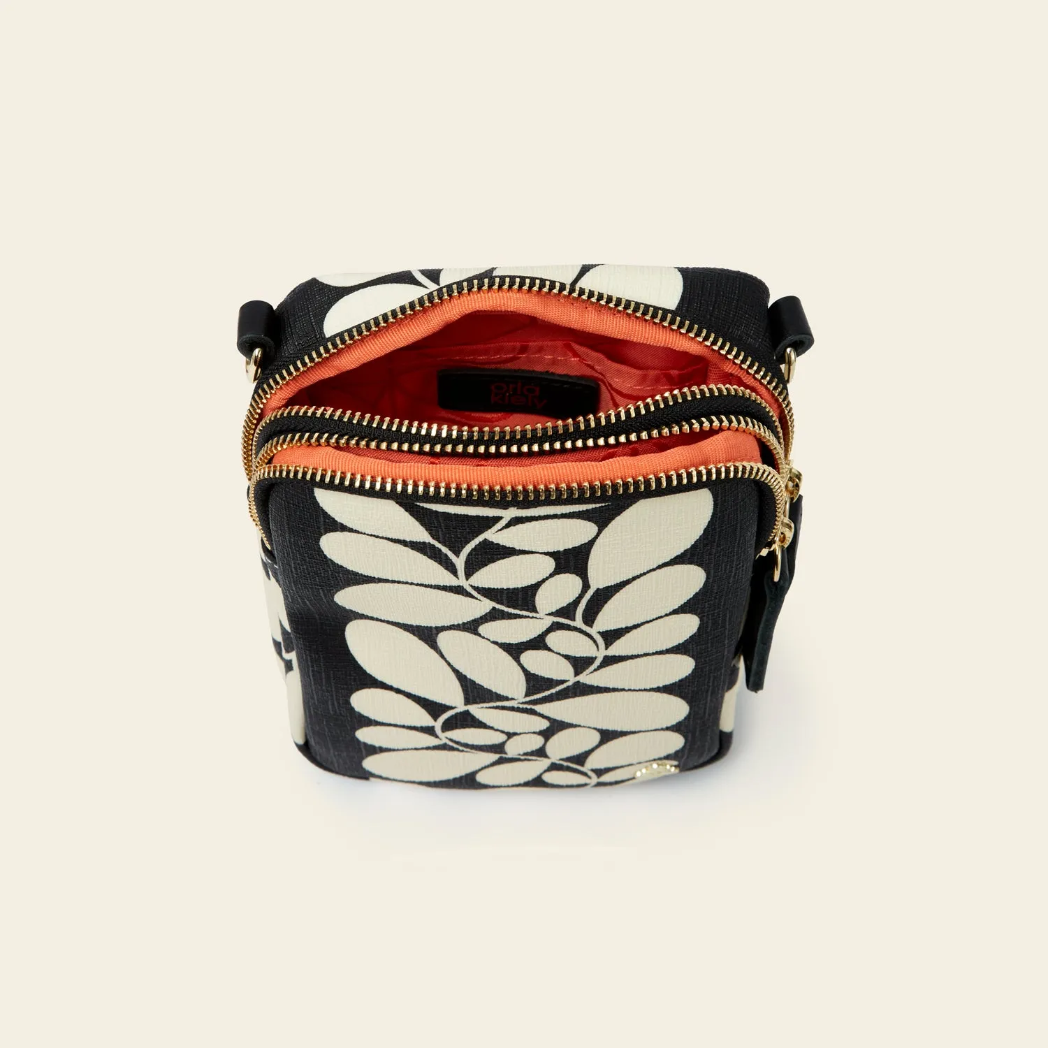 Tall Duo Crossbody - Sycamore Stripe Black