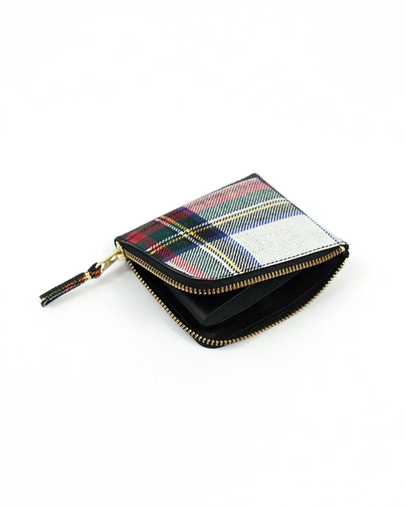 Tartan Patchwork Zip Wallet - Red